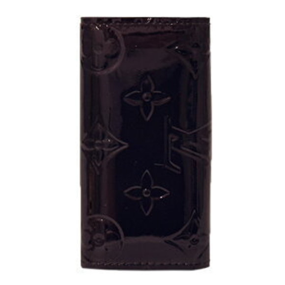 Louis Vuitton Purple Multicle Amarante burgundy case Vernis key red - Picture 1 of 7